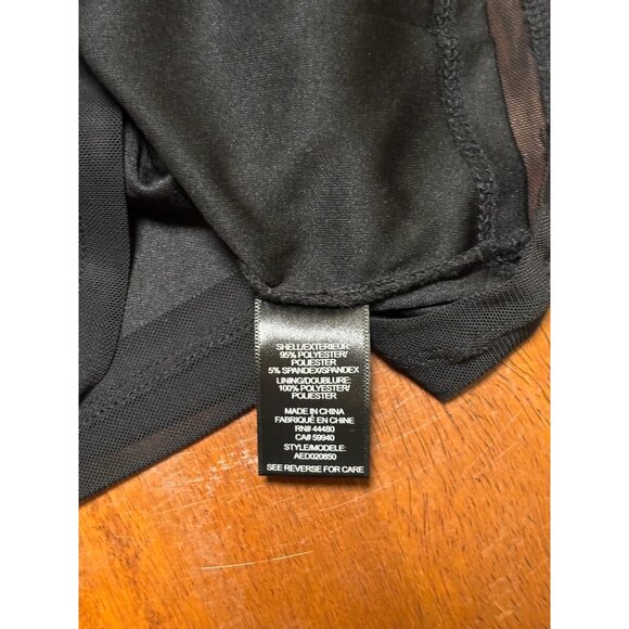 Afrm Size S Little Black Dress Midi Length V-Neck Body Con Dress - Picture 7 of 8